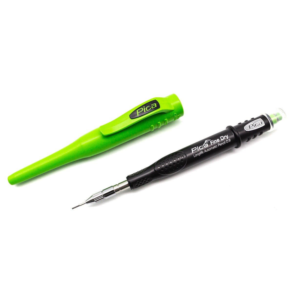 Pica Fine Dry Automatic Pencil 0.9mm, ideal for woodworking enthusiasts seeking long-lasting precision