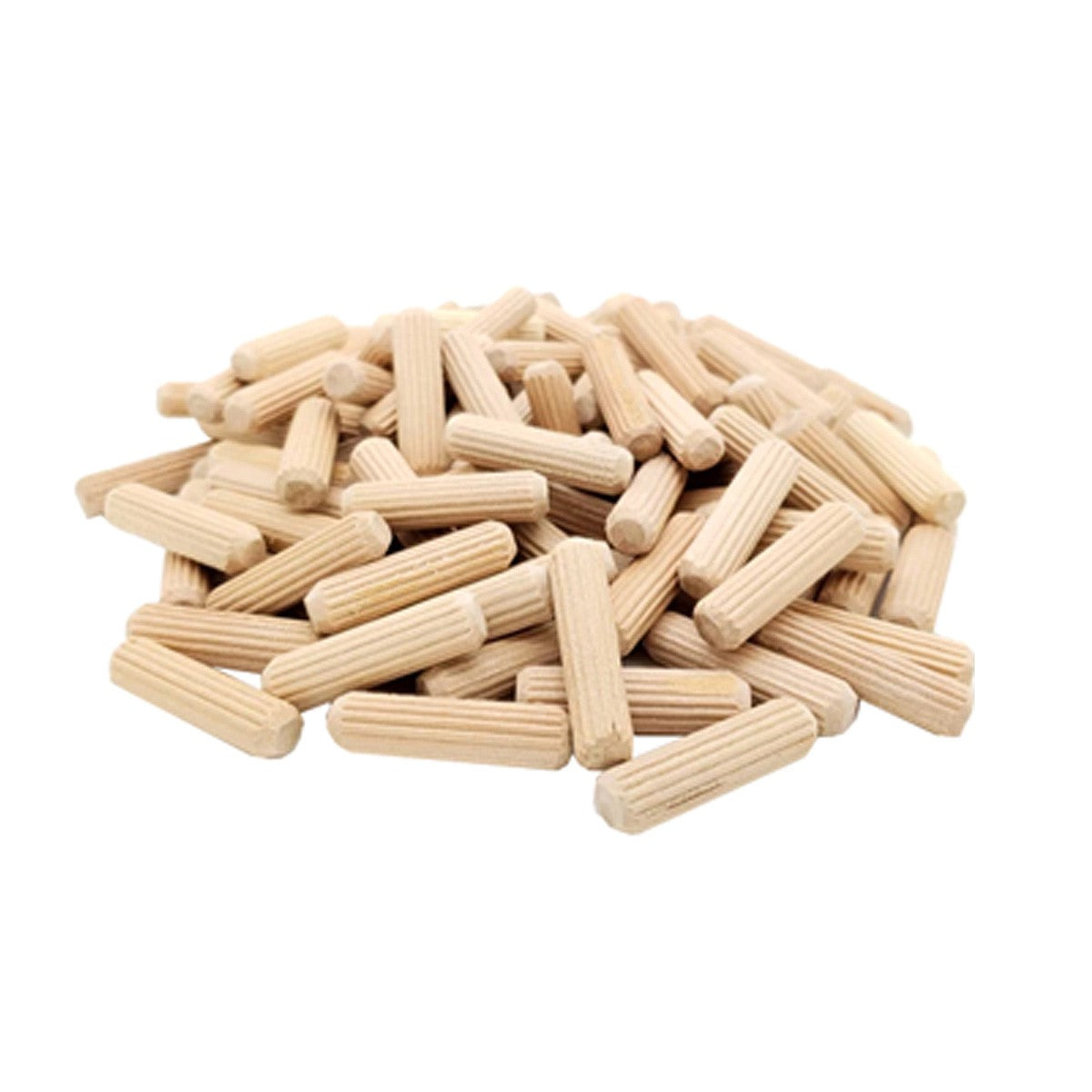 Milescraft Wood Dowel Joiner Pins 6 x 30mm Pack of 50 - Fluted dowel pins for strong woodworking joints