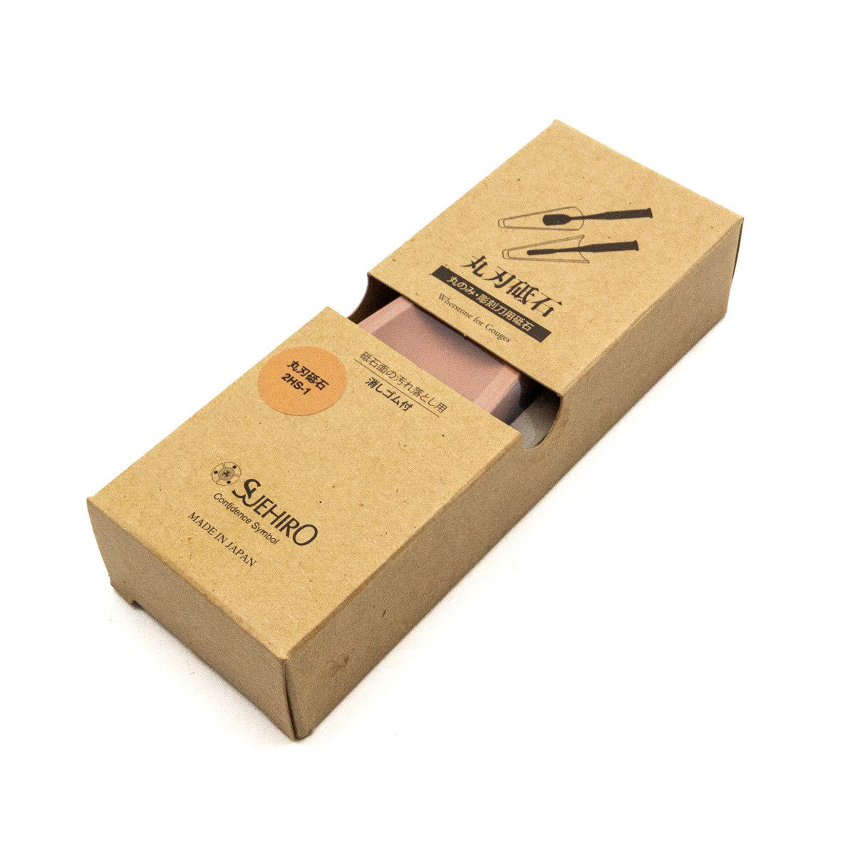 SUEHIRO Sharpening Waterstone for Carving Tools in use on a chisel