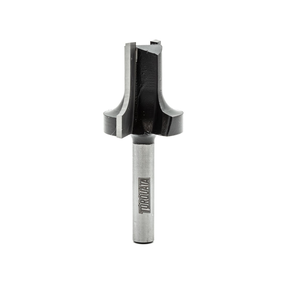 Torquata Round Over Plunge Router Bit 1/4in Shank creating quarter-round shapes with flat-bottom groove