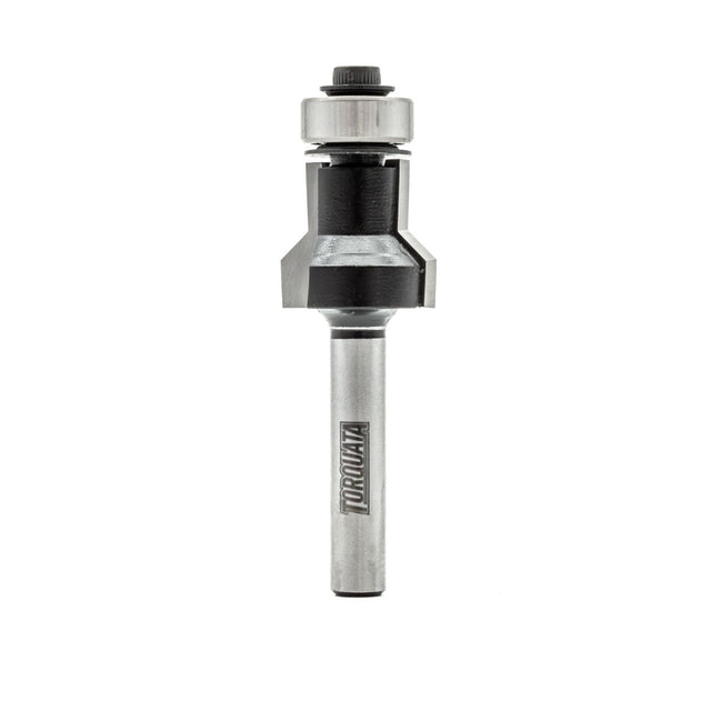 Torquata Flush & Bevel Trim Router Bit 1/4in Shank in action on laminate material