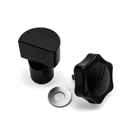 Torquata Bench Dog 20mm Post with Locking Knob in anodised alloy, ideal for woodworking bench