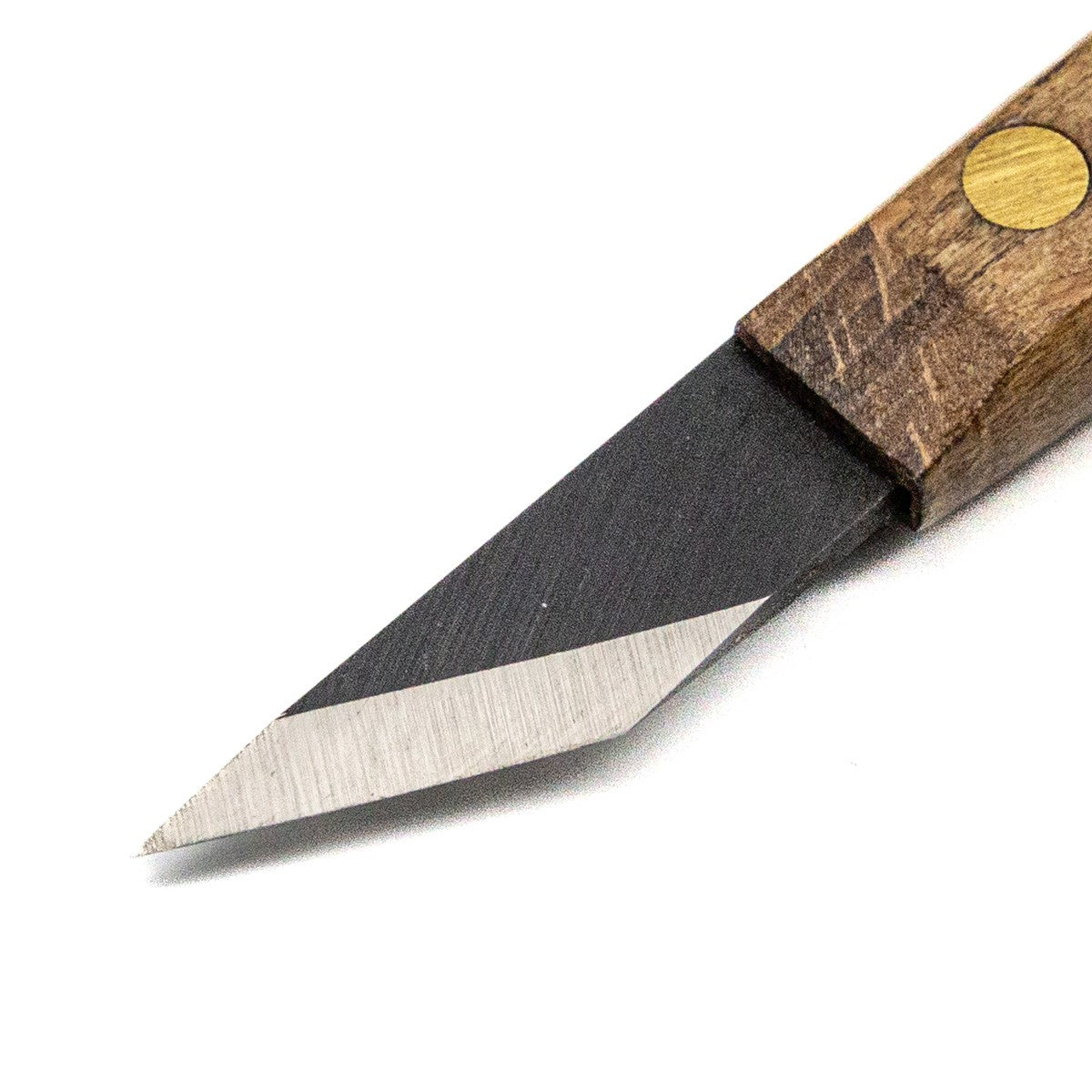 Narex PROFI Necking Carving Knife 40mm Blade for Woodcarving in use on detailed woodcarving project