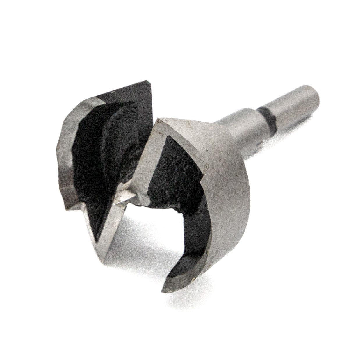 Fisch Wave Cutter Forstner Bits in action, showcasing wavey peripheral cutting-edge for high performance drilling