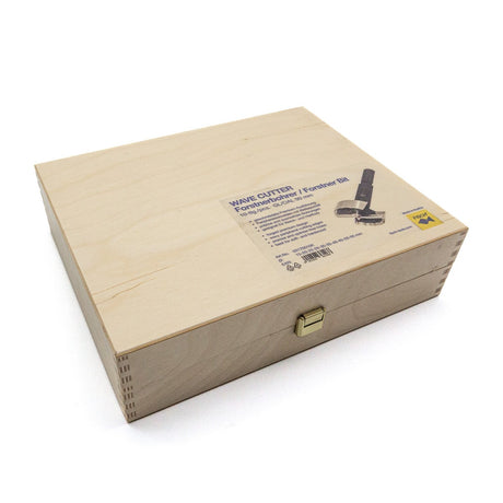 Fisch Wave Cutter Forstner Bits Set, 10 Metric bits with wavey cutting-edge for high performance and longevity