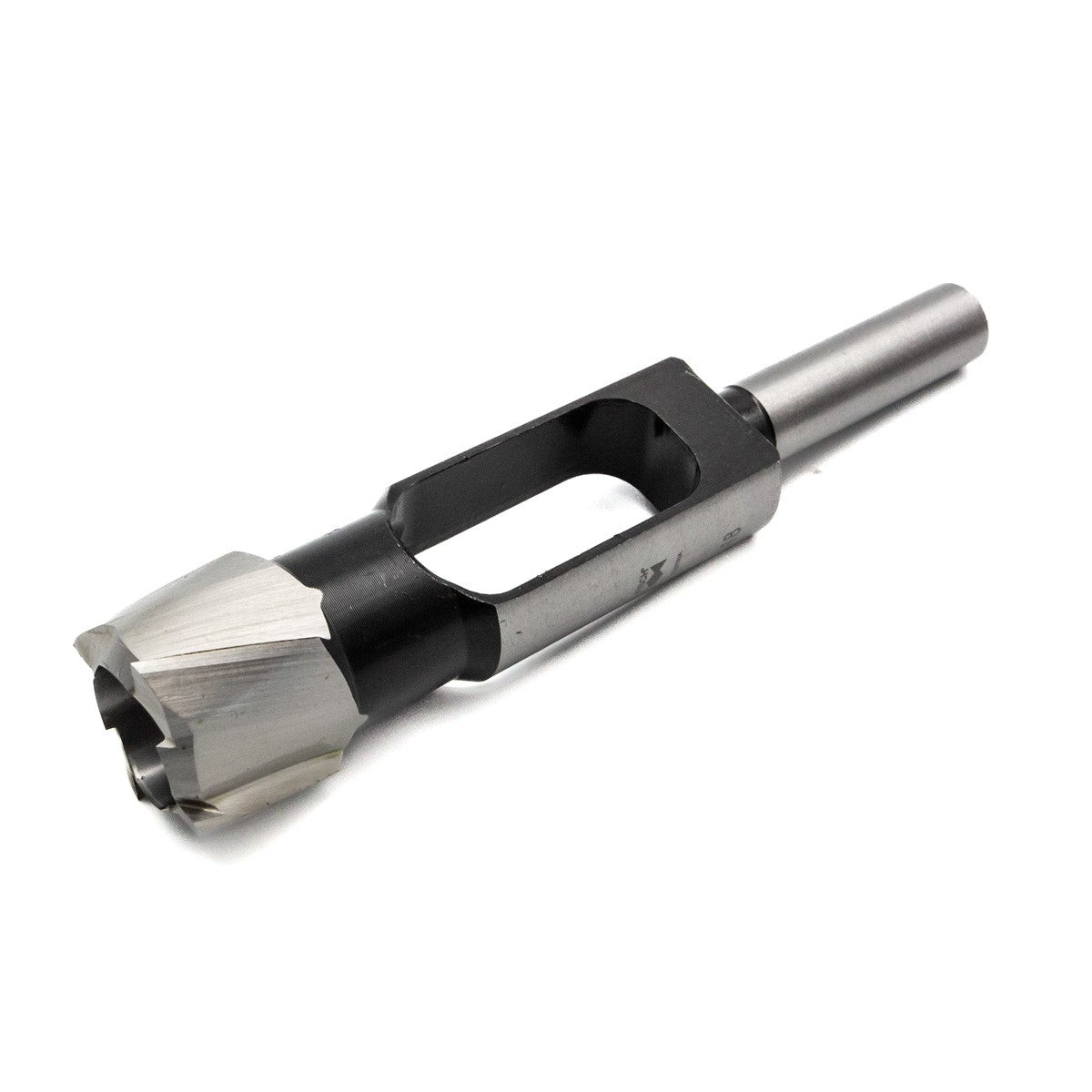 Fisch 22mm Diameter Tenon Plug Cutter showcasing precision CNC ground chromium steel construction. Ideal for woodworking enthusiasts and professionals