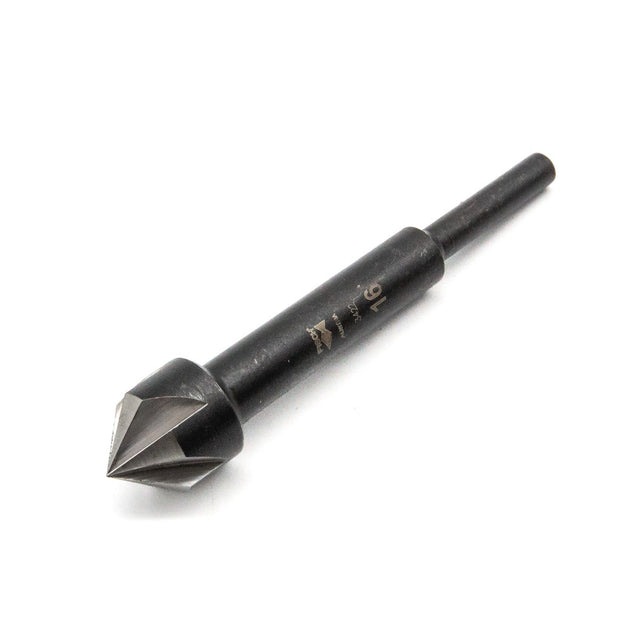Fisch Rose Head Countersink Drill Bit in hardened steel for chamfering drilled holes. Australian woodworking tools store