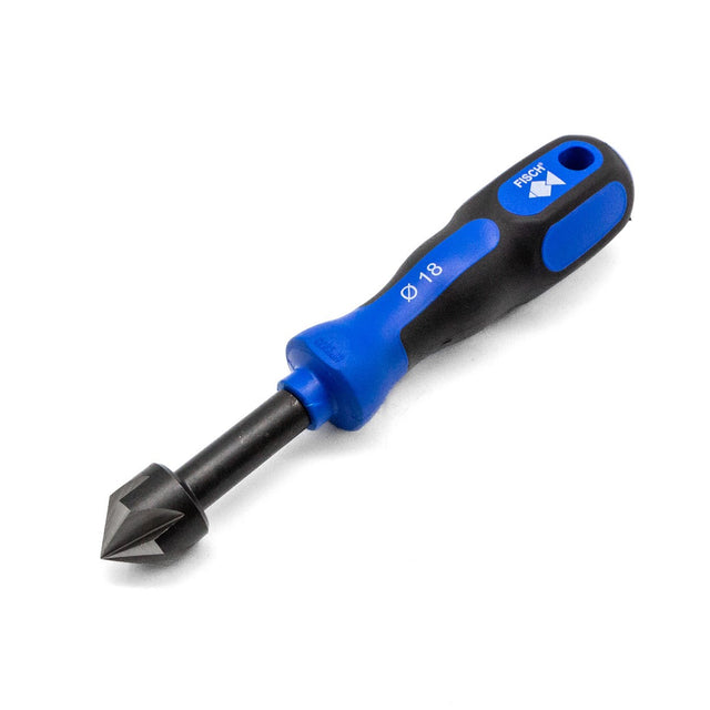 Fisch Handheld Countersink Tool angled view with hardened steel construction