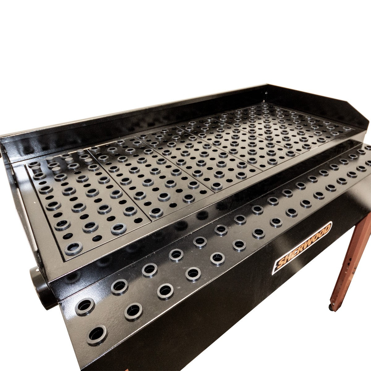 Sherwood Downdraft Table capturing fine dust particles for dust-free sanding