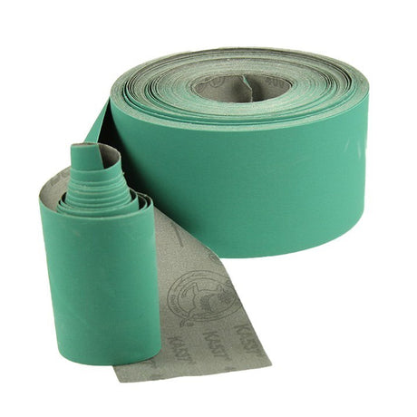 DeerFox 80 Grit Abrasive Sandpaper Roll Cloth Backed 100mm Wide 25m Long on white background