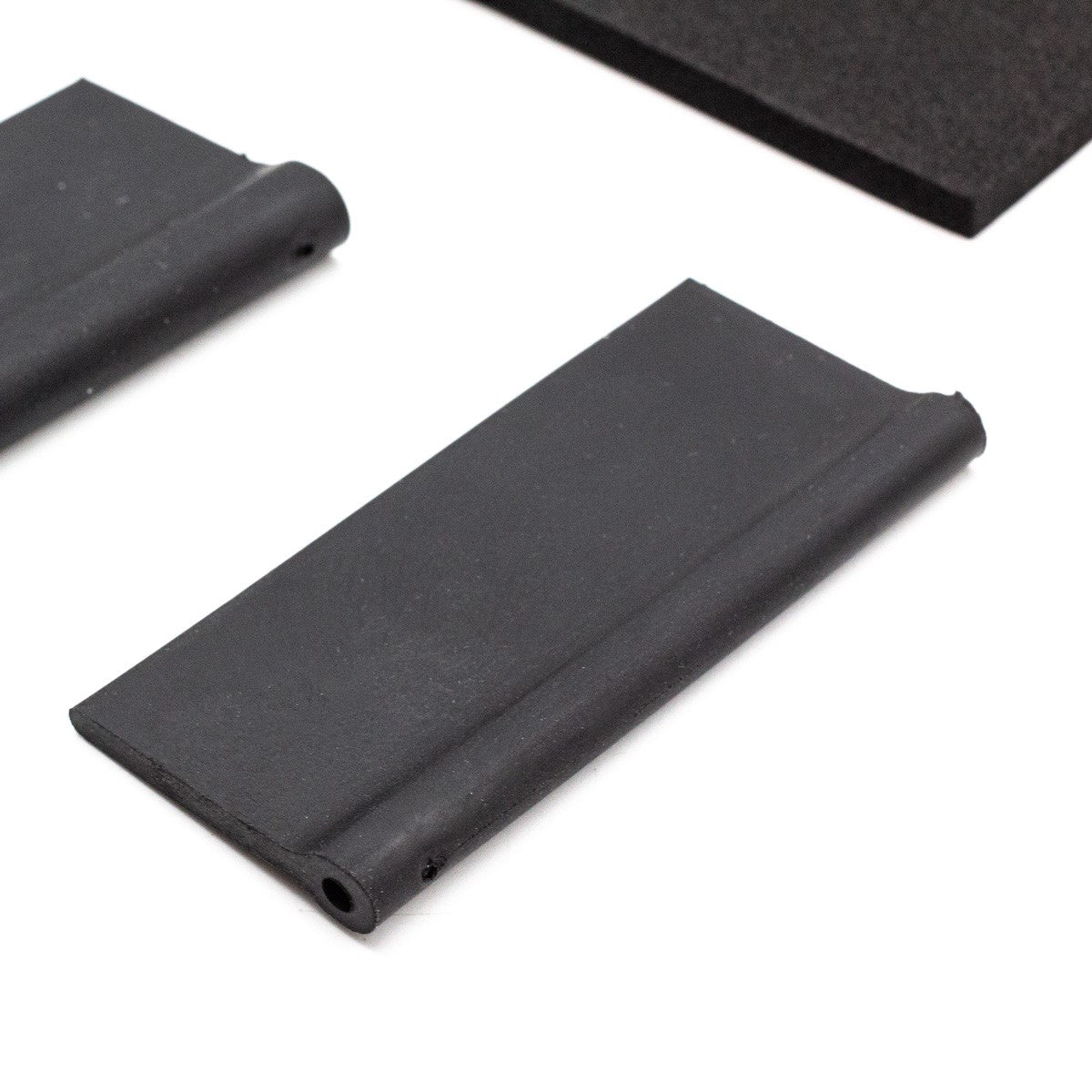 Set of 8 Contour Profile Sanding Pads Foam & Rubber in action on curved wood surface