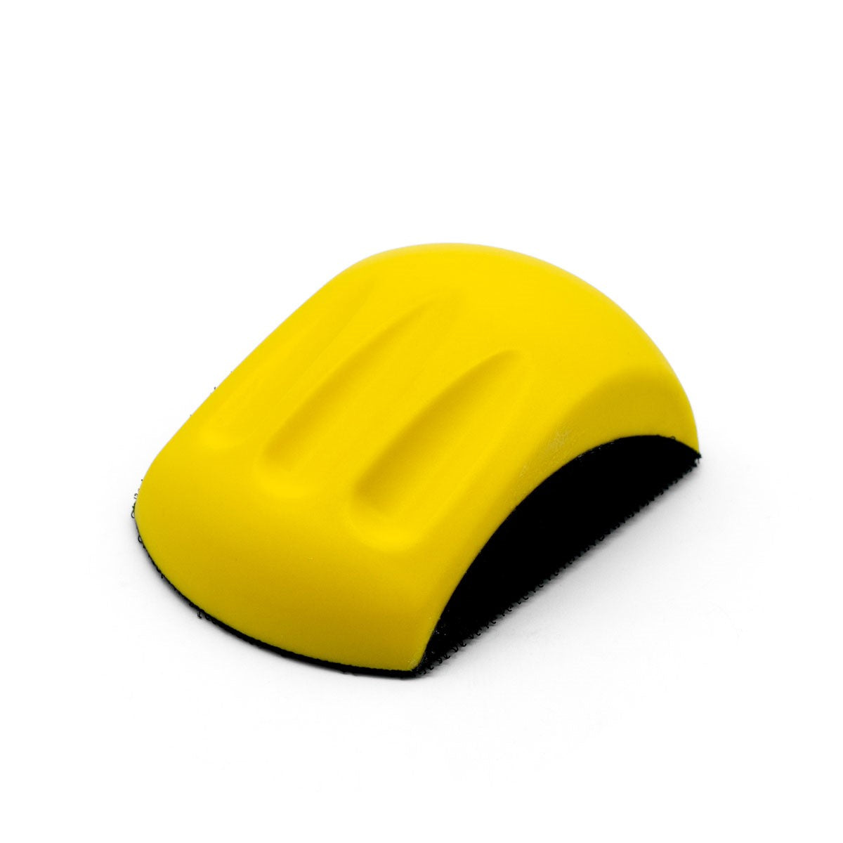 Versatile Velcro hand sanding pad with angled sides for easy sanding into grooves and tight spots