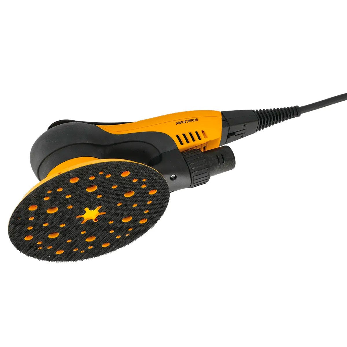 Mirka DEROS 150mm 2.5mm Orbit Sander in action, perfect for serious woodworking projects