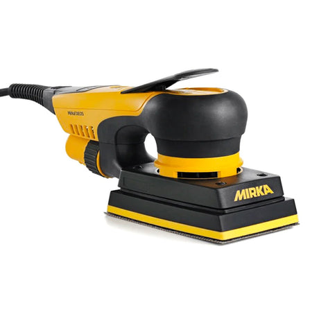 Mirka DEOS Rectangular Orbital Sander in action - woodworking tool for serious sanding