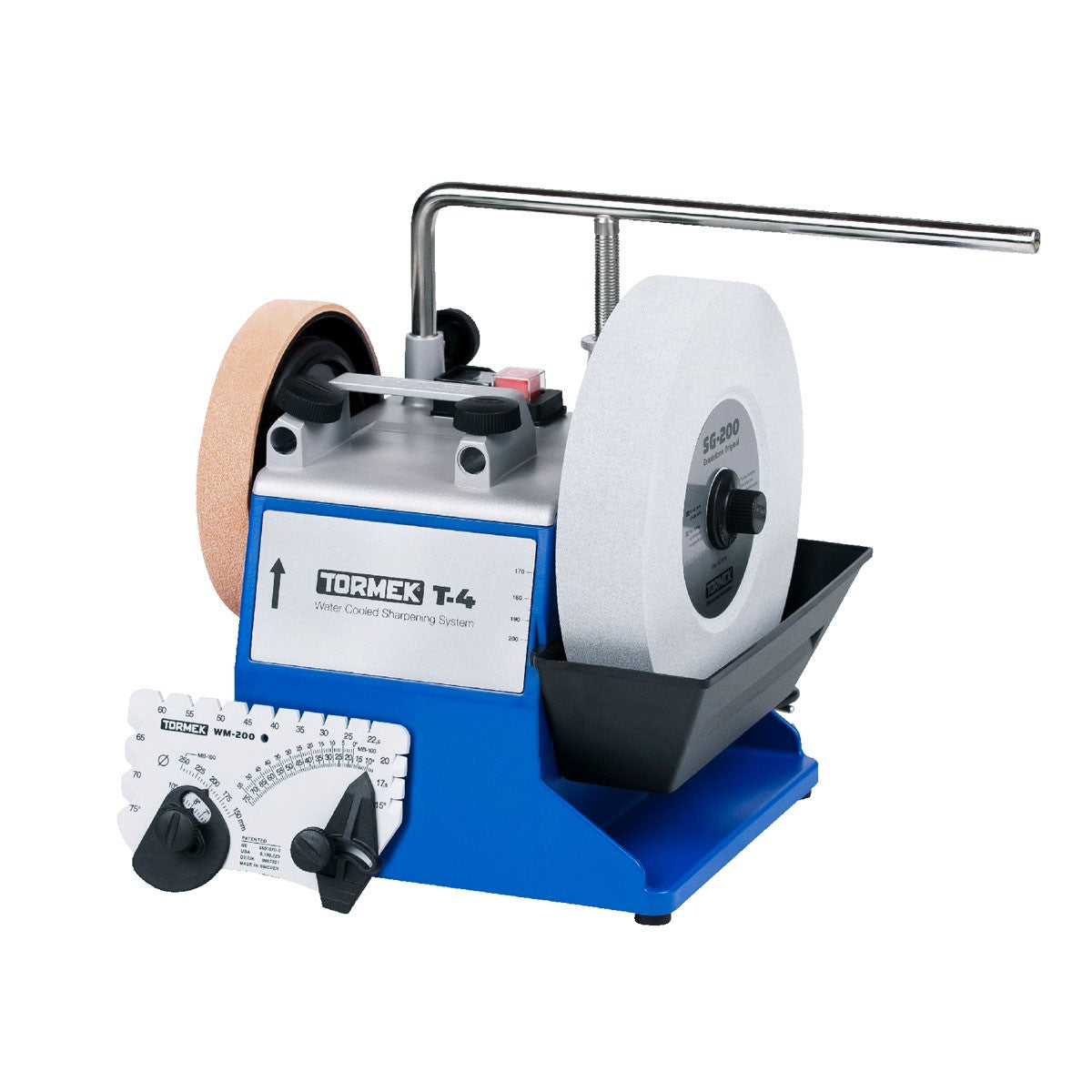 Tormek T-4 wet stone grinder with free SE-77 Square Edge Jig & SQ-90 Mini Square accessories