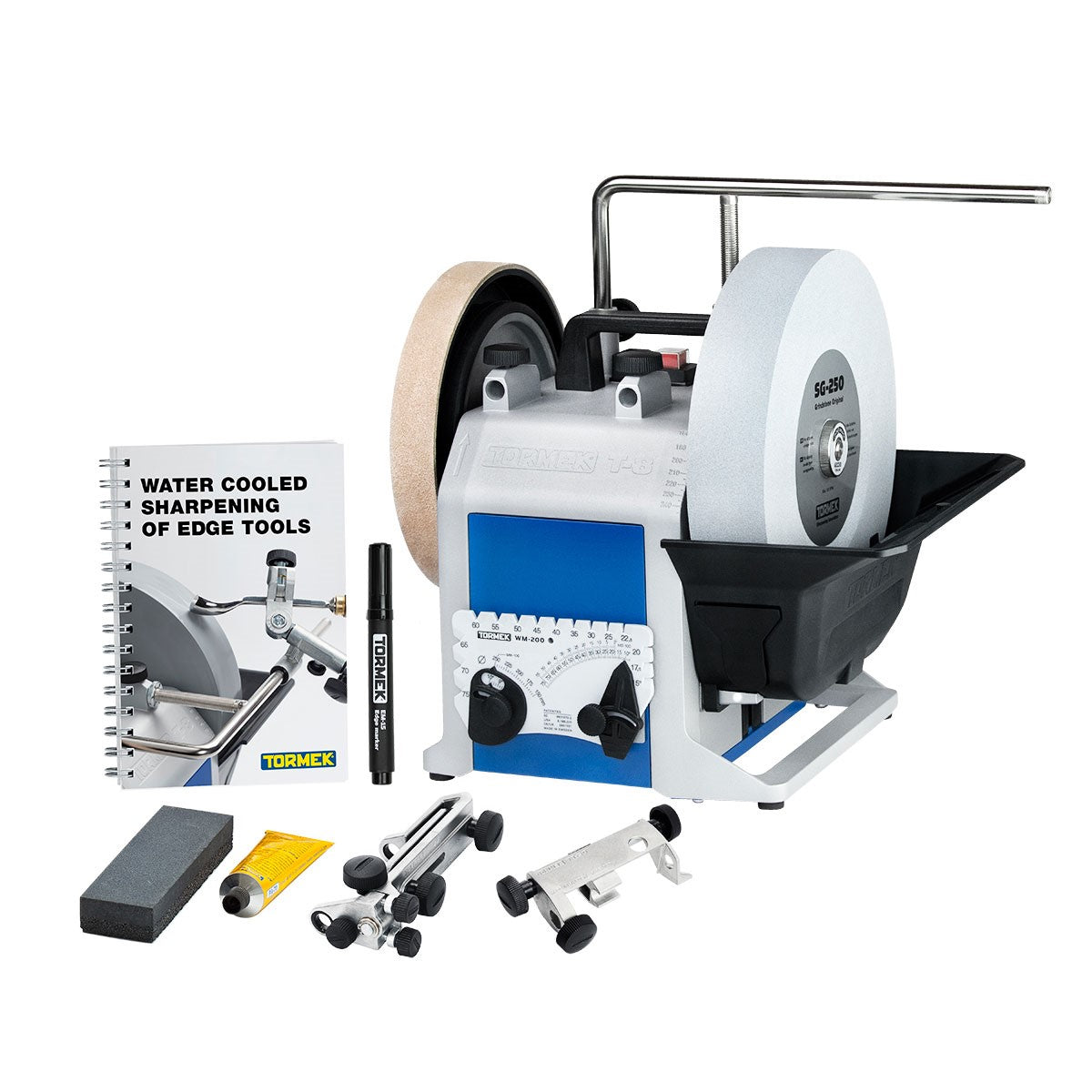 Premium Tormek T-8 Wet Stone Grinder sharpening knives and tools, high quality sharpening system from Sweden