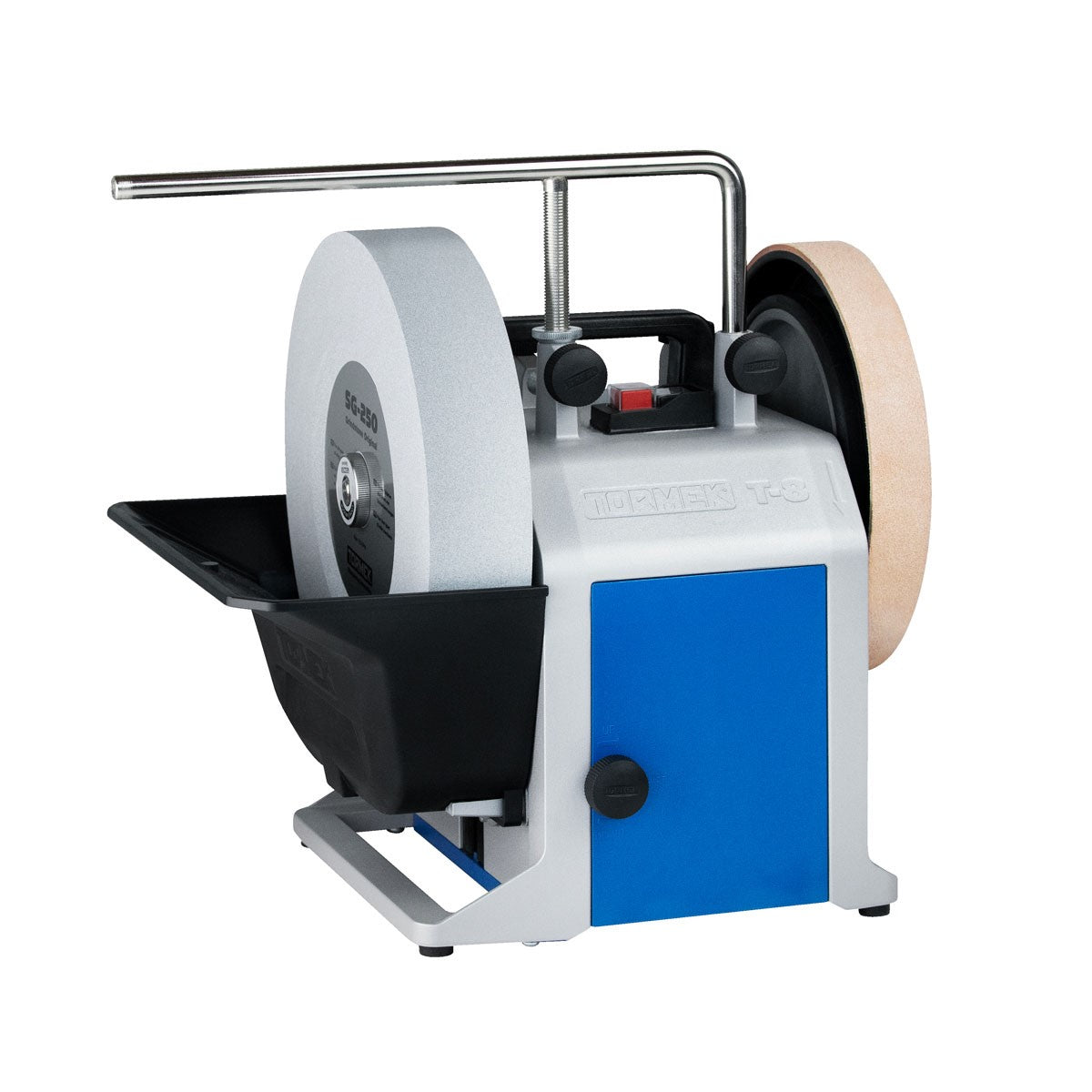Tormek T-8 Wet Stone Grinder 250mm 200W in action, sharpening tools efficiently