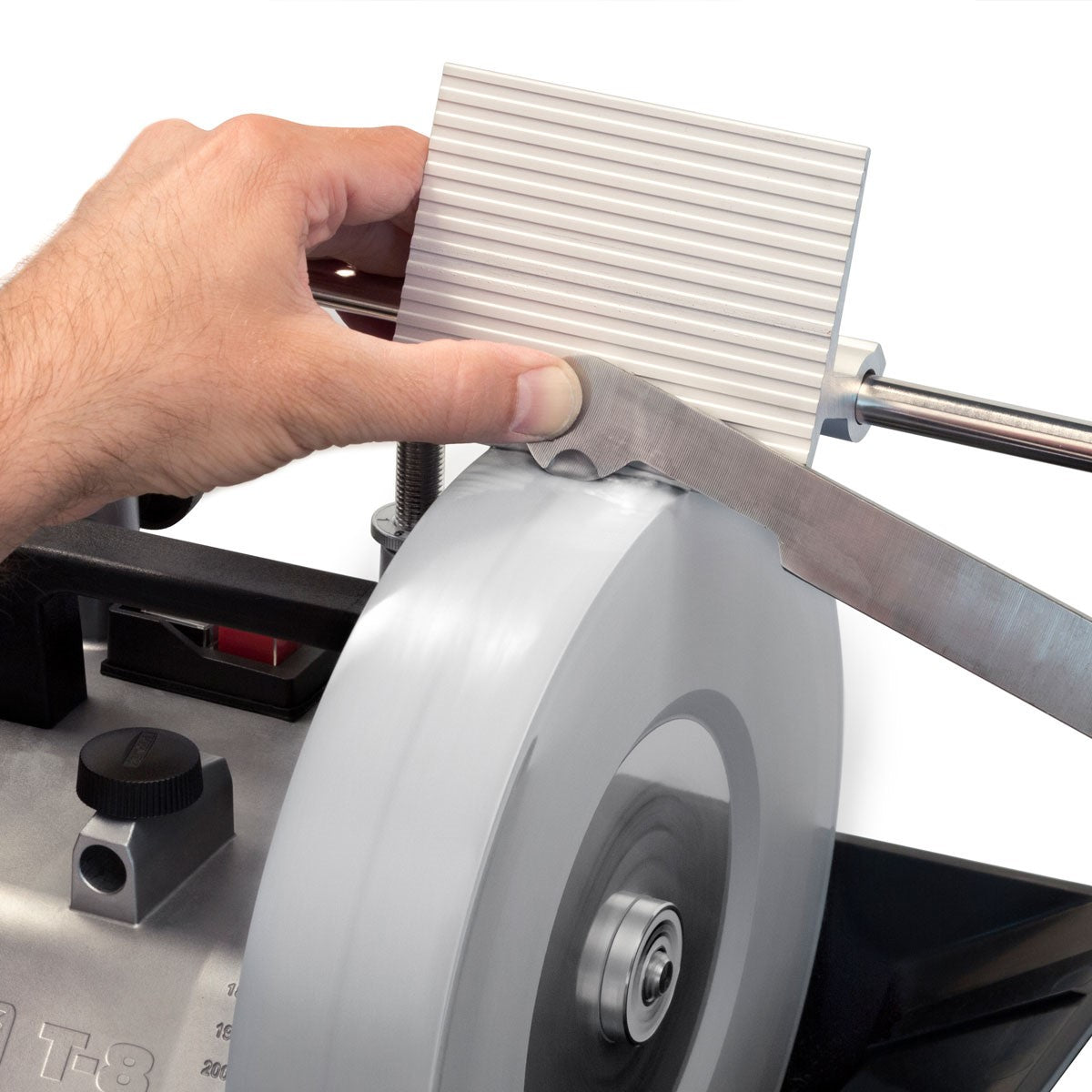 Tormek Wetstone Grinder Tool Rest with TORLOCK, essential for superior sharpening results