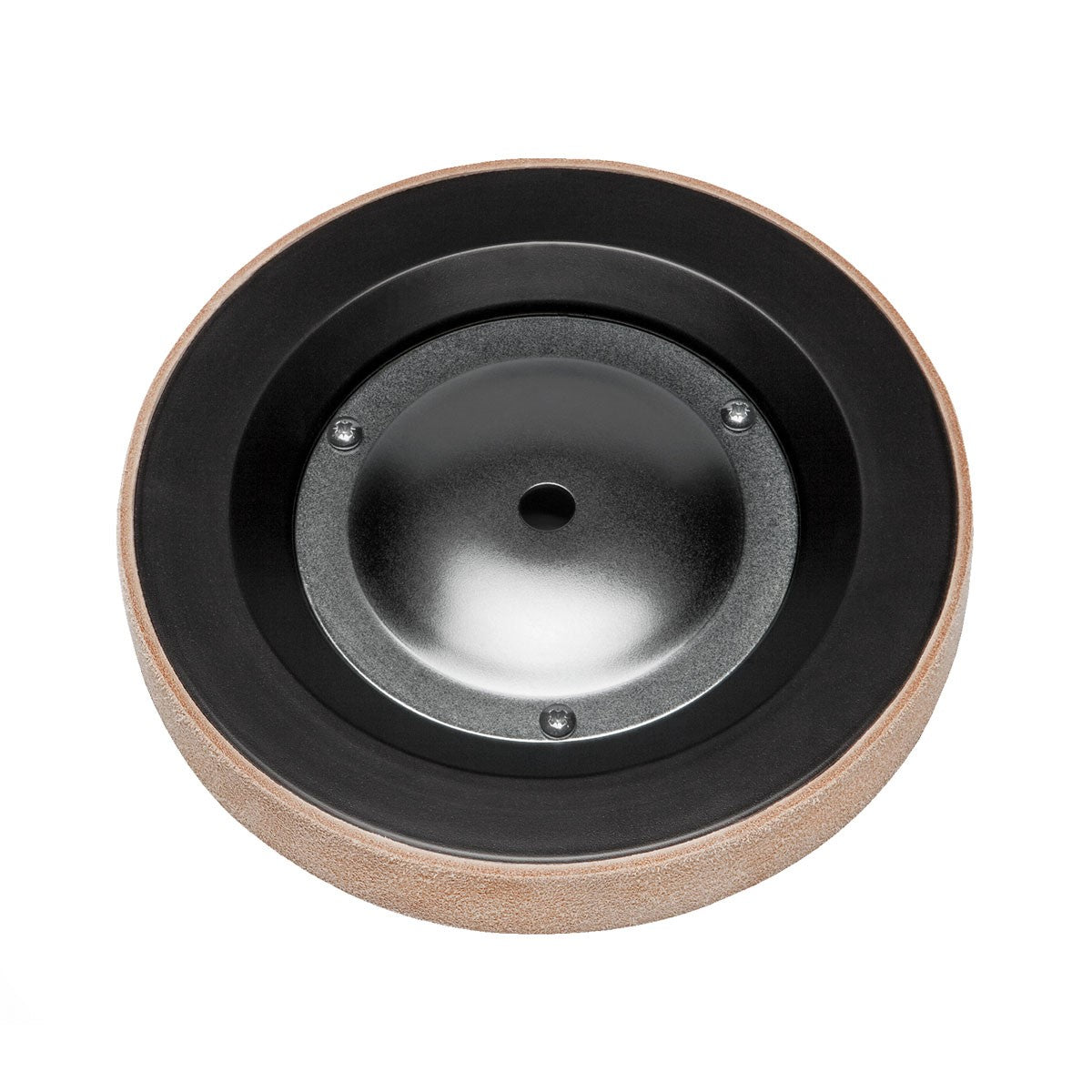 Tormek Wetstone Grinder Leather Honing Wheel for T-8/T-7/2006 & 4000, close-up view