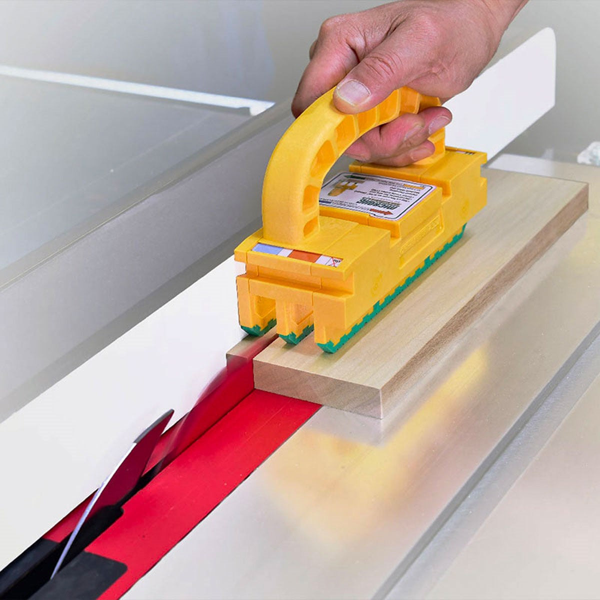 MicroJig GRR-Ripper 2GO enhances table saw safety, prevents kickback, and enables precise thin cuts