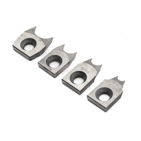 Easy Wood Tools Beading Negative Rake Carbide Cutter in action on lathe