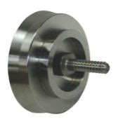 Vicmarc dual screw face plate for wood lathes, showcasing its durable and precise design