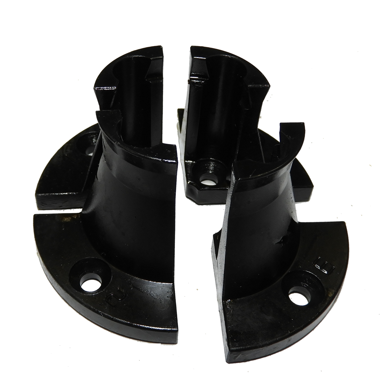 Vicmarc Long Nose Jaws for VM90/100 Chuck on wood lathe, offering extended reach for pre-turned or long workpieces