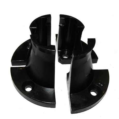 Vicmarc Long Nose Jaws for VM90/100 Chuck on wood lathe, offering extended reach for pre-turned or long workpieces