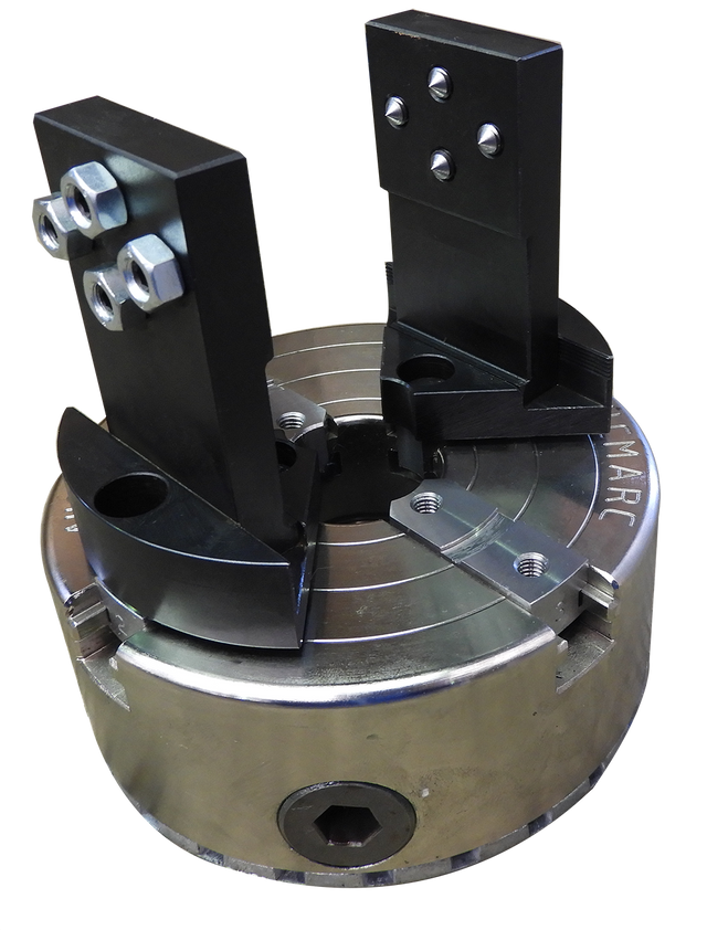 Vicmarc Pipe Jaws for VM120/150 Chuck clamping square wood sections for woodworking lathe projects