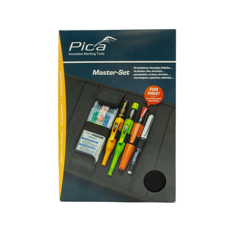 Pica 6-Piece Master Plumbers Marking Set in Protective Case for wet conditions & challenging materials