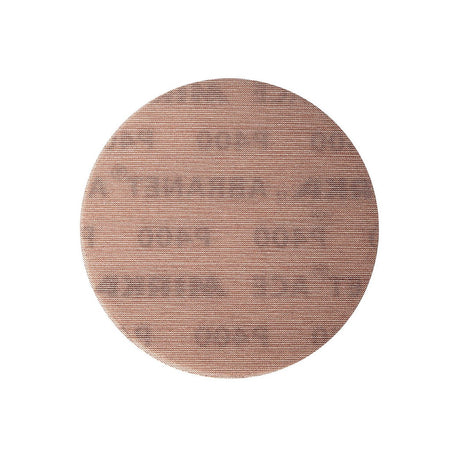 Mirka Abranet Ace Ceramic Sanding Disc 125mm 50 Pack in action on wood surface
