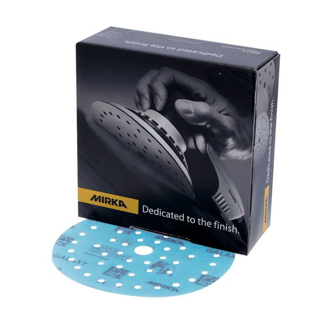 Mirka Galaxy Sanding Discs 125mm - Pack of 50, woodworker's essential for precise sanding tasks