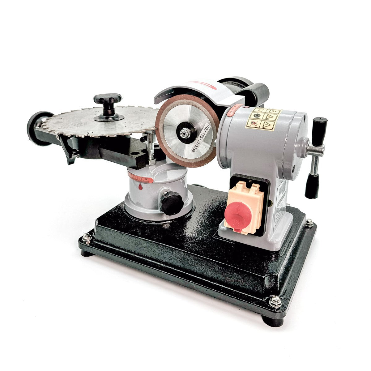 Baladonia Circular Saw Blade Sharpener with Diamond Wheel in action