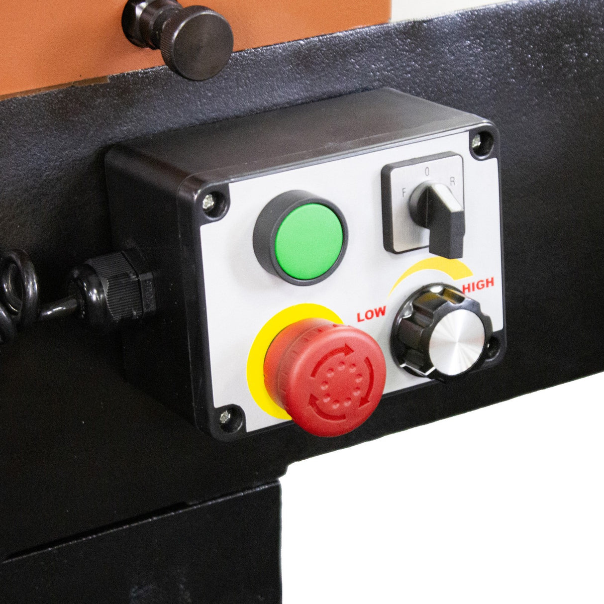 Sherwood Maxi Wood Lathe 510mm Swing - Side View showing precision bed and powerful 3HP motor