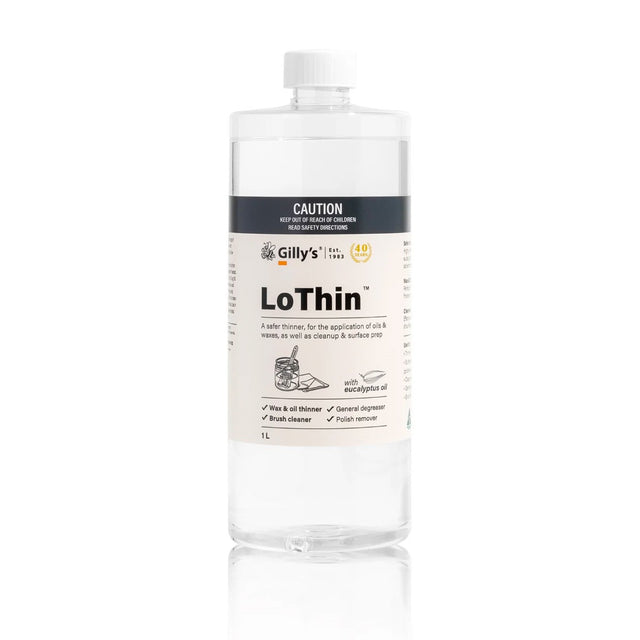 Gilly's LoThin Thinner & Cleaner 1L - Australian woodworking tools store