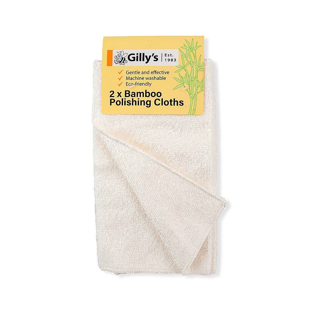 Gilly's Bamboo Polishing Cloths - Pack of 2, Eco-Friendly Bamboo Fabric for Finishing Jobs