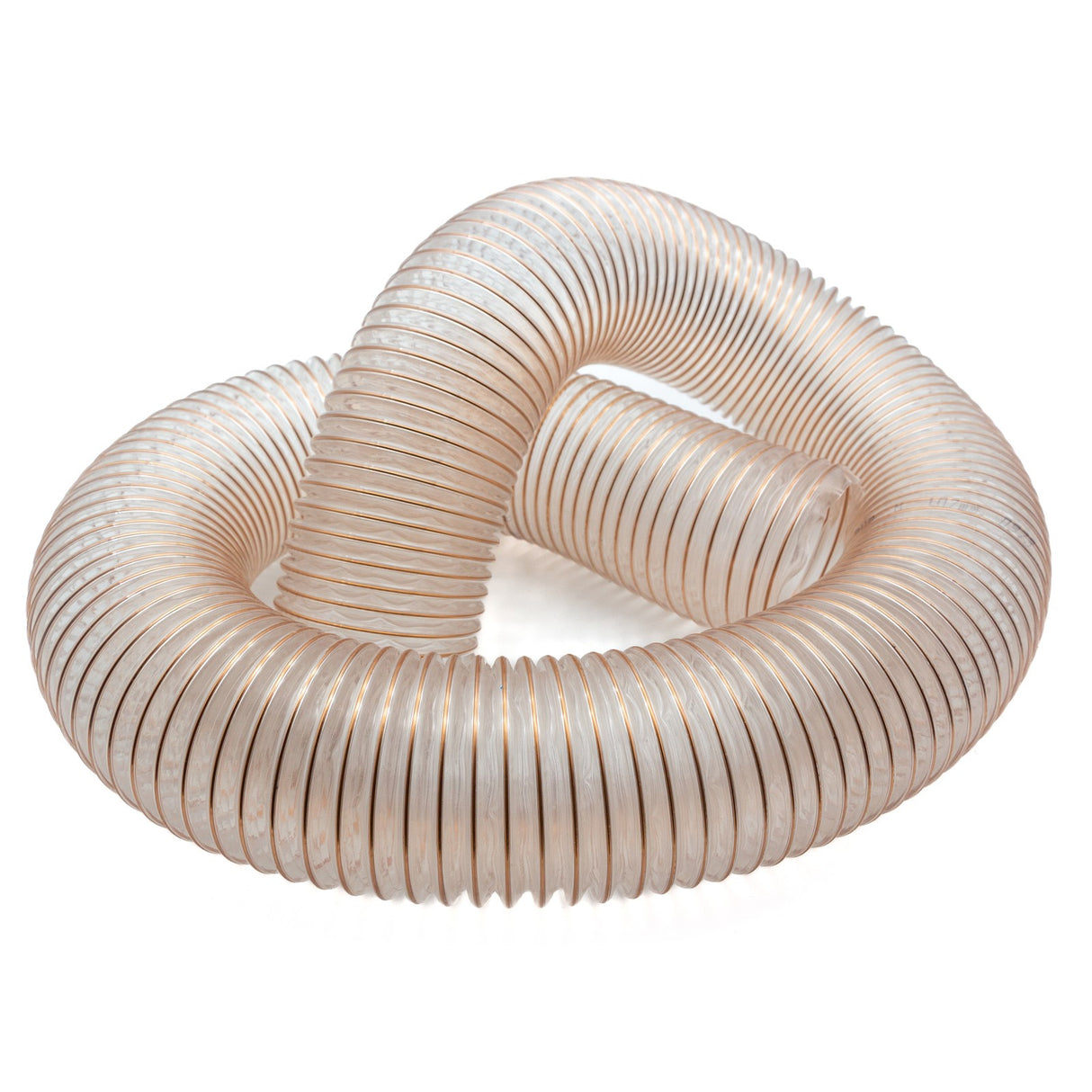 Sherwood Heavy-Duty Polyurethane Dust Hose 2in Diameter, reinforced with copper wire helix, for durable performance