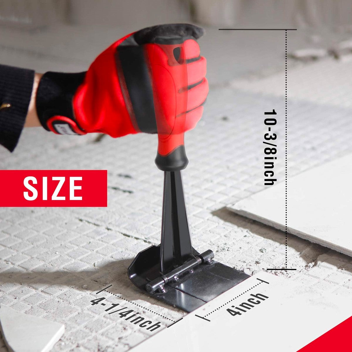 Goldblatt Moulding Remover Trim Puller in action on wooden trim piece