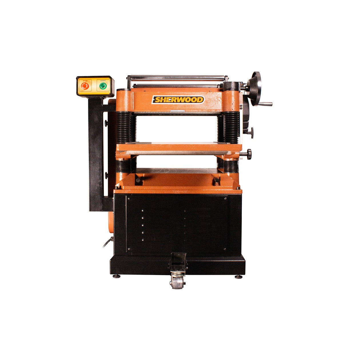 Sherwood 20in Industrial Thicknesser Straight Cutterhead in action, showcasing precision and power for Australian woodworkers