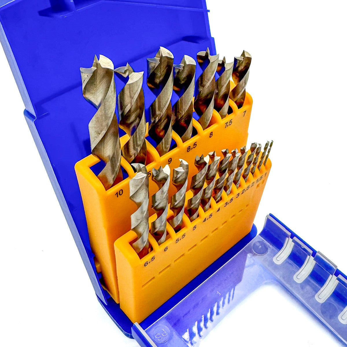 Fisch Standard Brad Point Drill Bits Set, Metric HSS, high-quality wood twist bits with centre point, 2 cutters, 2 spurs