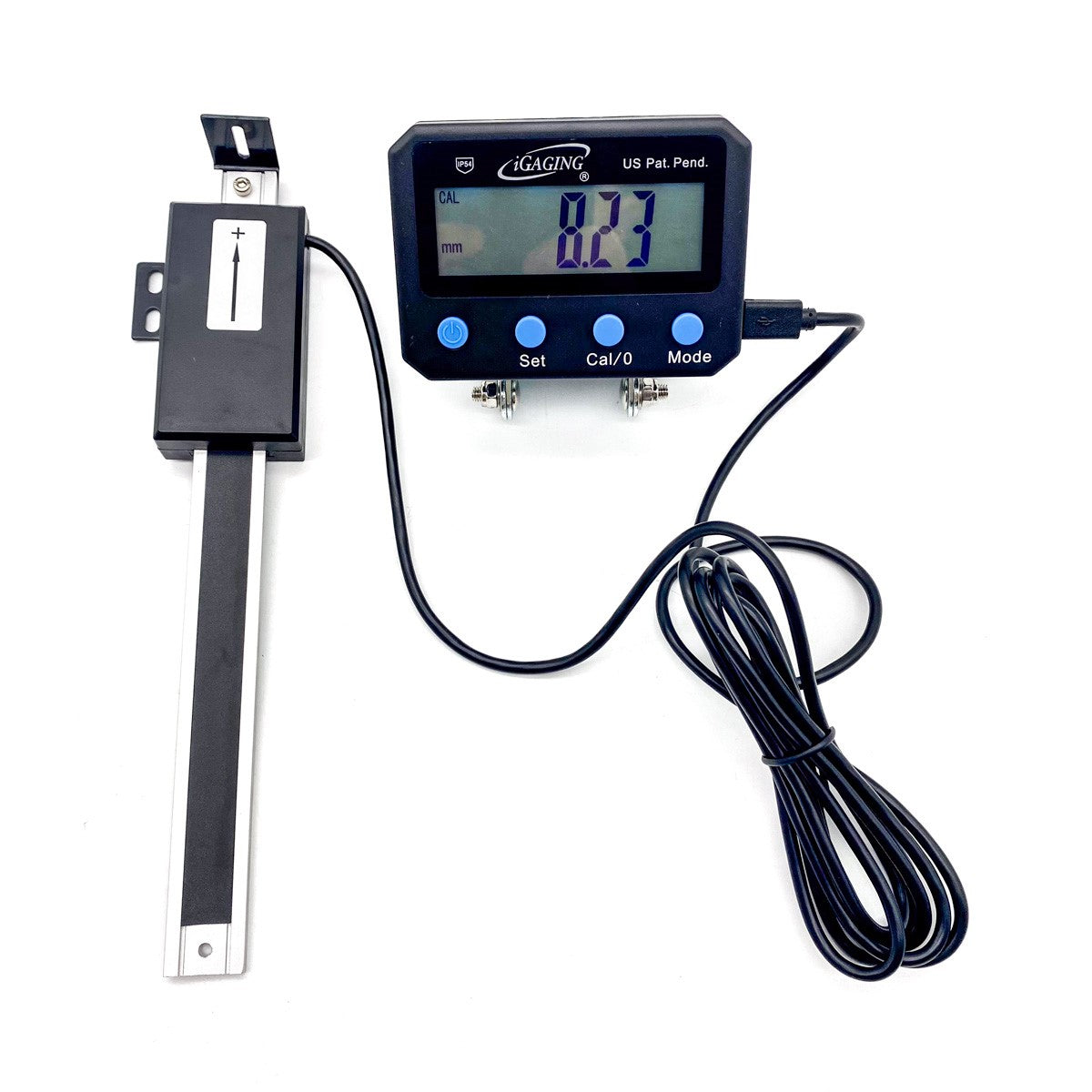 iGaging Router Table & Planer Digital Readout Kit in action, displaying extreme accuracy metrics