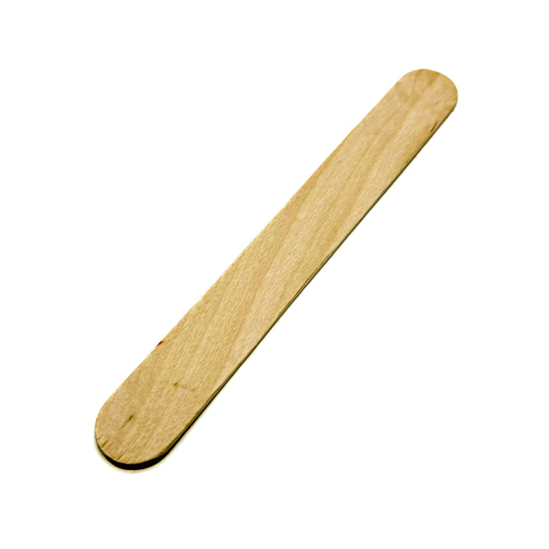 Pack of 25 natural wooden mixing sticks for resin and finishes, 150mm x 17mm, ideal for accurate epoxy mixing