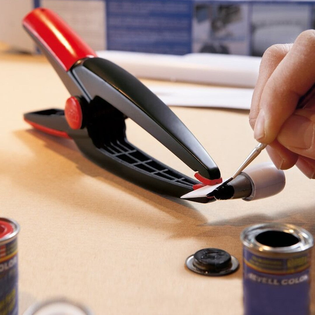 Bessey Needle Nose Spring Clamp 60mm Capacity in use on a small woodworking project