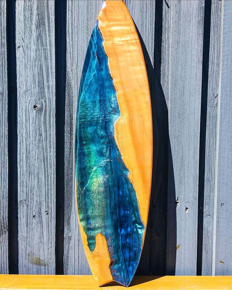 Clear resin river casting epoxy for deep casting applications, showcasing low viscosity and superior air release