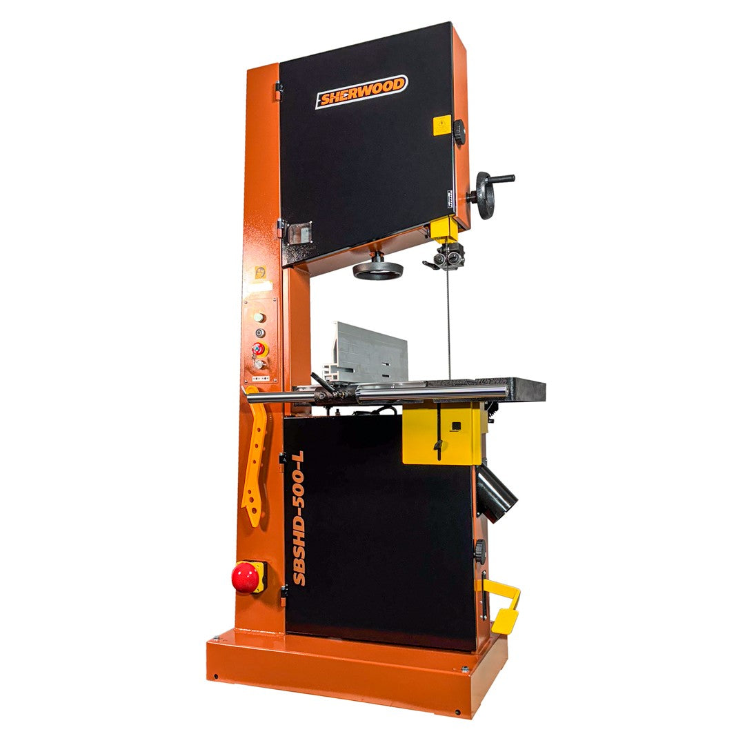 Sherwood 20in 3000W 4HP Industrial Bandsaw in workshop setting
