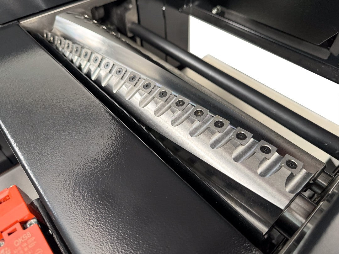 Sherwood 16in Euro Style Thicknesser helical cutterhead angle view Australia