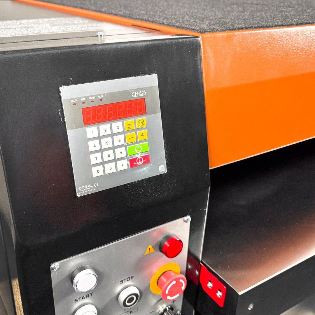 Sherwood 25in Euro Style Thicknesser with Helical Cutterhead, ideal for professional woodworking in light industrial settings