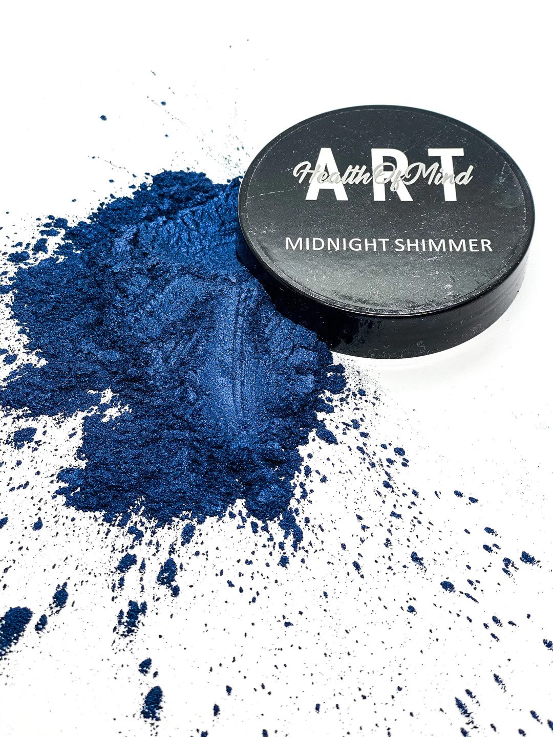 Health of Mind Art Midnight Blue 50g Pearlescent Pigment Mica Powder for Epoxy Resin in packaging