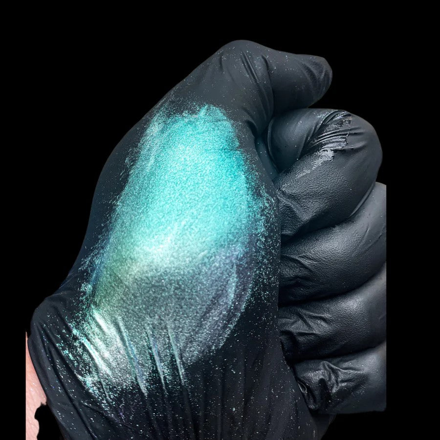 Vibrant Aqua/Green/Purple Super Chameleon Mica Pigment for Epoxy Resin