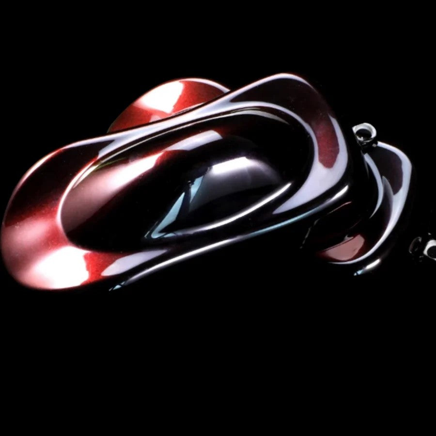 Health of Mind Art Lava Red/Black Chameleon Mica Pigment for Epoxy Resin swirl pattern on timber edge